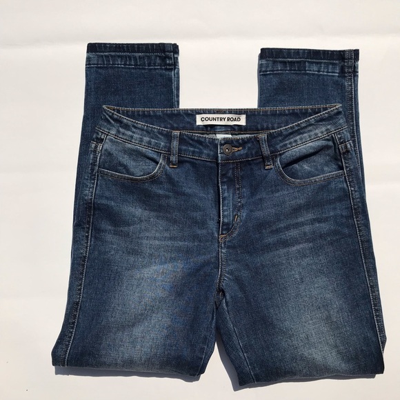 Country Road Australia Womens Jeans High Waist Straight Leg Mom Jean Ankle XS - Picture 2 of 8